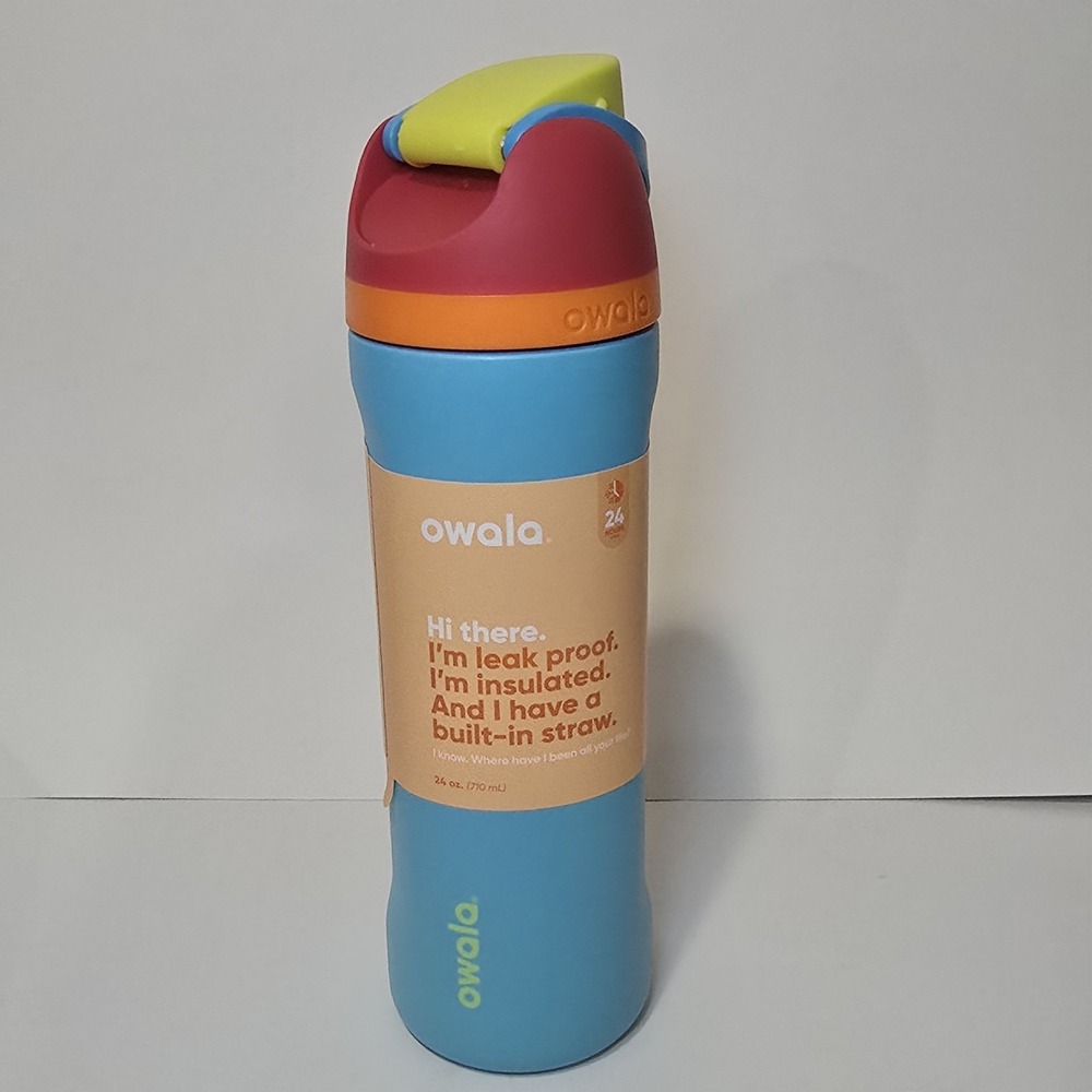 Owala FreeSip 24 oz Summer Sweetness Stainless Steel Water Bottle NEW